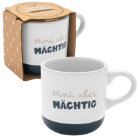 Espressotasse Gravur "MINI, ABER MÄCHTIG"