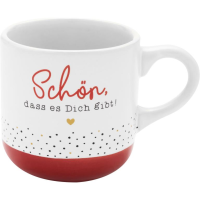 Espressotasse Gravur "SCHÖN DAS ES DICH GIBT"